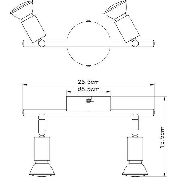 FG101-2 Spot lampa 2xGU10 FG101-2 Spot lampa 2xGU10 FORMA CORMEL