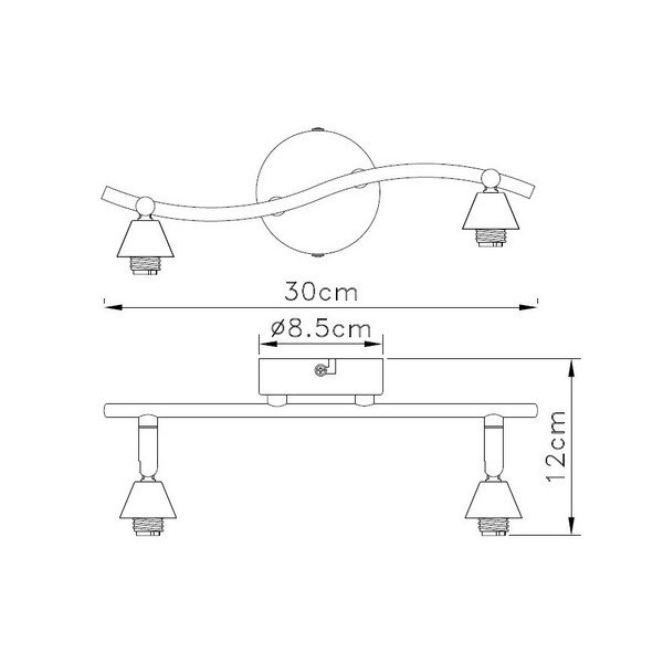 FG90X-2 Spot lampa 2xG9 FG90X-2 Spot lampa 2xG9 FORMA CORMEL