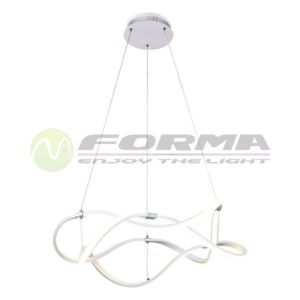 LED visilica 68W F2012-68V bela hrom Cormel FORMA