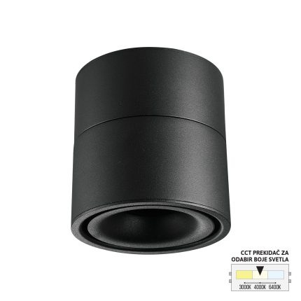 LED nadgradna lampa LN-07-9 CCT BK-Cormel-FORMA