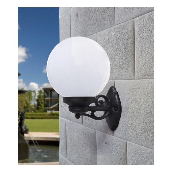 bisso-globe250 opal Zidna lampa BISSO/G250 BK OPAL - Slika 2