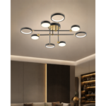 LED plafonska lampa F2036-60C BK+SG-Cormel-FORMA