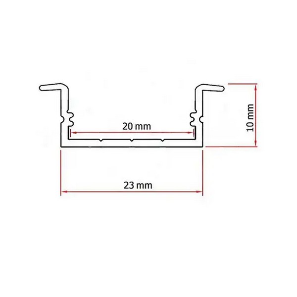 Aluminijumski LED profil ugradni 04-Cormel-FORMA Aluminijumski LED profil ugradni 04-Cormel-FORMA