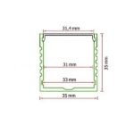 Aluminijumski LED profil ugradni 23-Cormel-FORMA