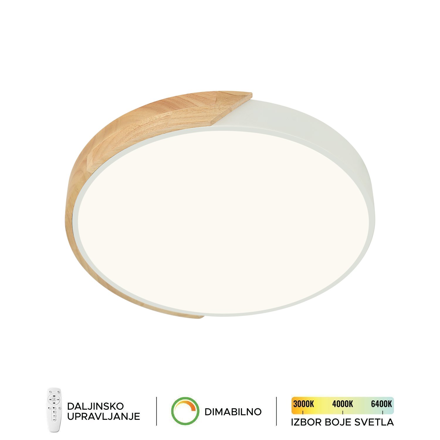 LED plafonska lampa F2811-16C WH+WD-Cormel-FORMA LED plafonska lampa F2811-16C WH+WD-Cormel-FORMA