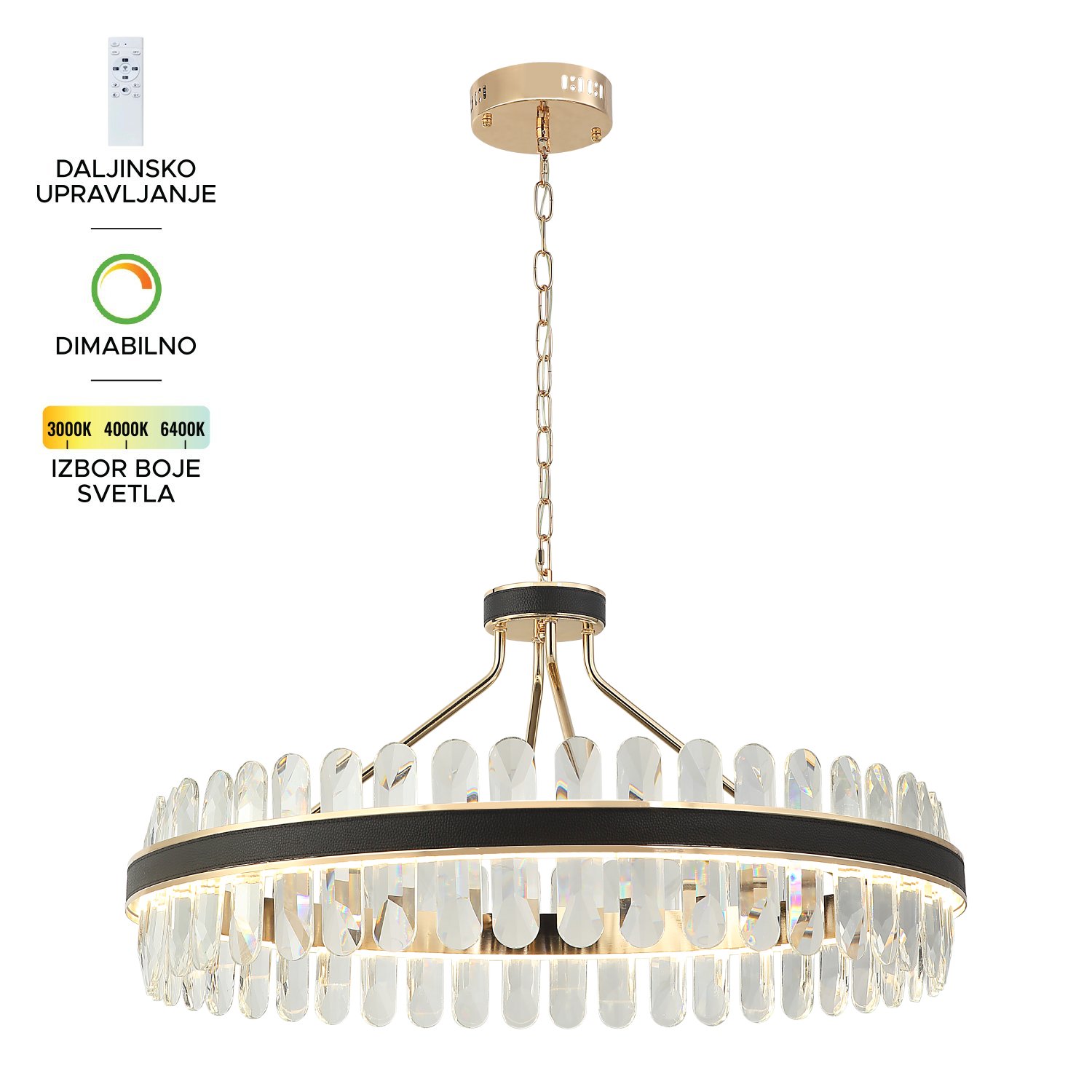 LED visilica KP4003-110V BK+GD-Cormel-FORMA LED visilica KP4003-110V BK+GD-Cormel-FORMA