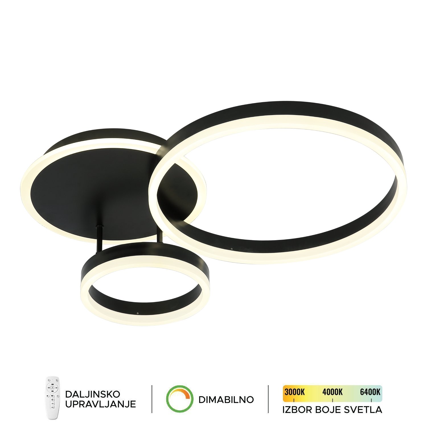 LED plafonska lampa F2047-66C BK-Cormel-FORMA LED plafonska lampa F2047-66C BK-Cormel-FORMA