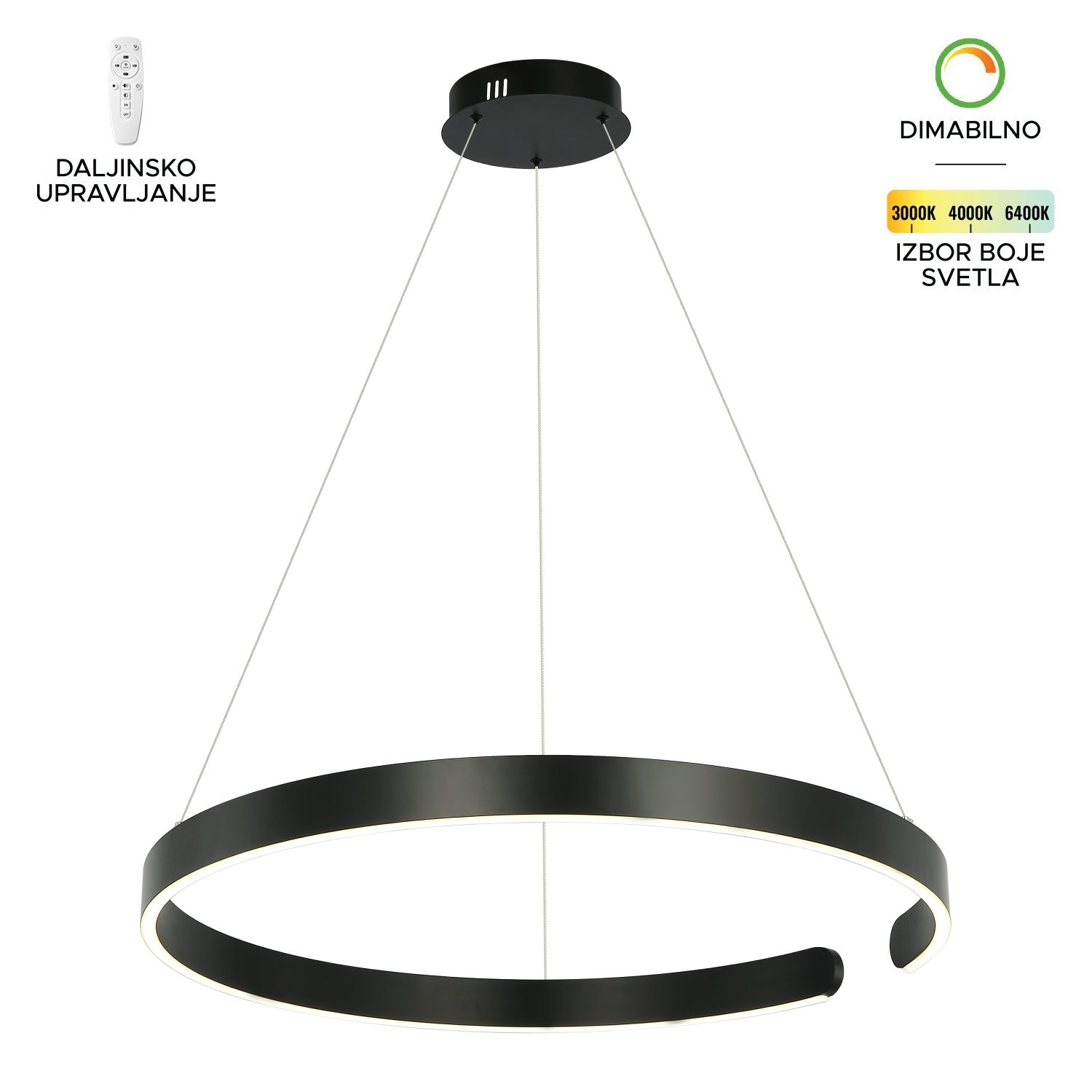 LED visilica F2046-56V BK-Cormel-FORMA LED visilica F2046-56V BK-Cormel-FORMA