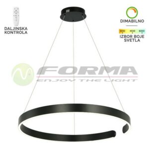 LED visilica-F2046-56W BK-Cormel-FORMA