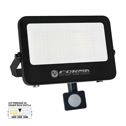 LED reflektor sa senzorom CCT LRH-30S BK