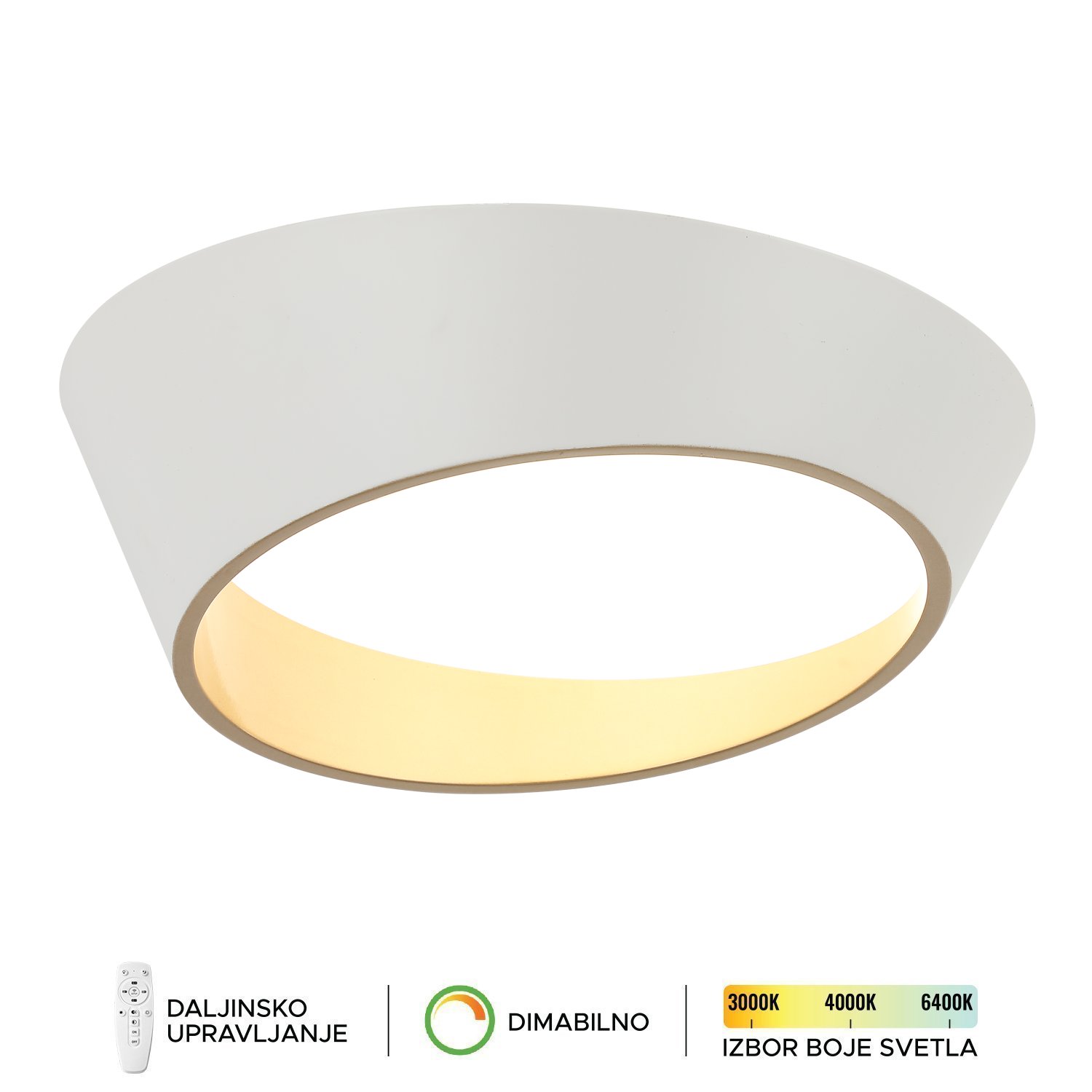 LED plafonska lampa F2098-64C WH+SG-Cormel-FORMA LED plafonska lampa F2098-64C WH+SG-Cormel-FORMA