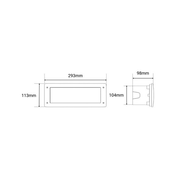 Ugradna LED lampa LETI 300 BK-Cormel-FORMA Ugradna LED lampa LETI 300 BK-Cormel-FORMA