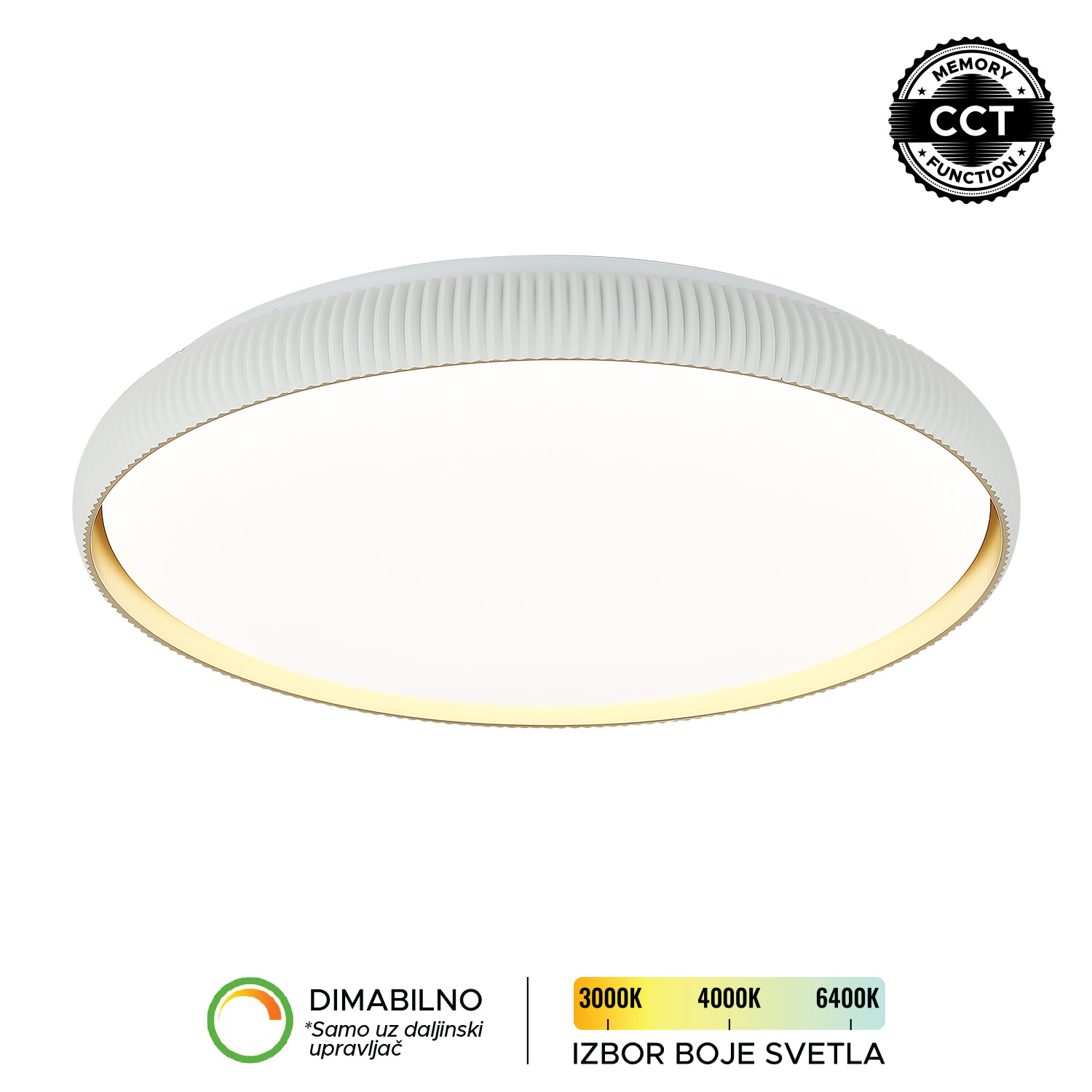 LED plafonjera LP-424-86R WH+SG-Cormel-FORMA LED plafonjera LP-424-86R WH+SG-Cormel-FORMA