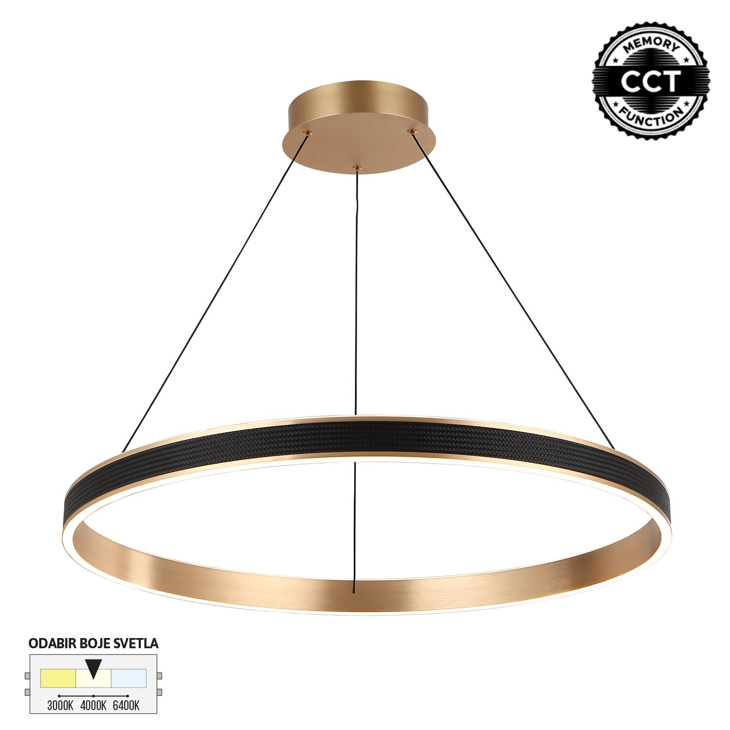 LED viseća lampa F2088-71V BK+RG CCT-Cormel-FORMA LED viseća lampa F2088-71V BK+RG CCT-Cormel-FORMA