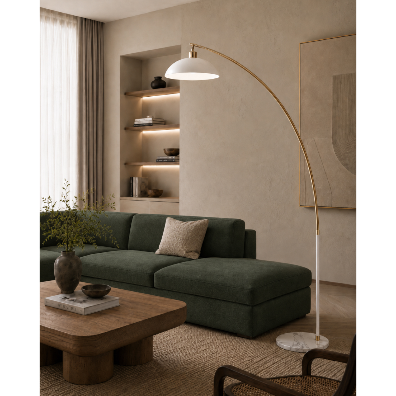 Podna lampa F7135-1F WH+SG-Cormel-FORMA Podna lampa F7135-1F WH+SG-Cormel-FORMA