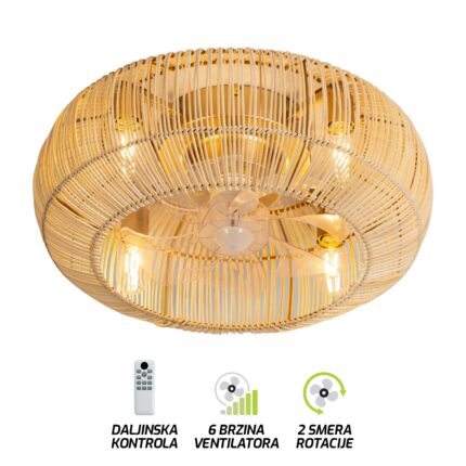 Plafonska lampa sa ventilatorom FV7001-49 NT-Cormel-FORMA