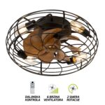 Plafonska lampa sa ventilatorom FV7003-48 BK-Cormel-FORMA