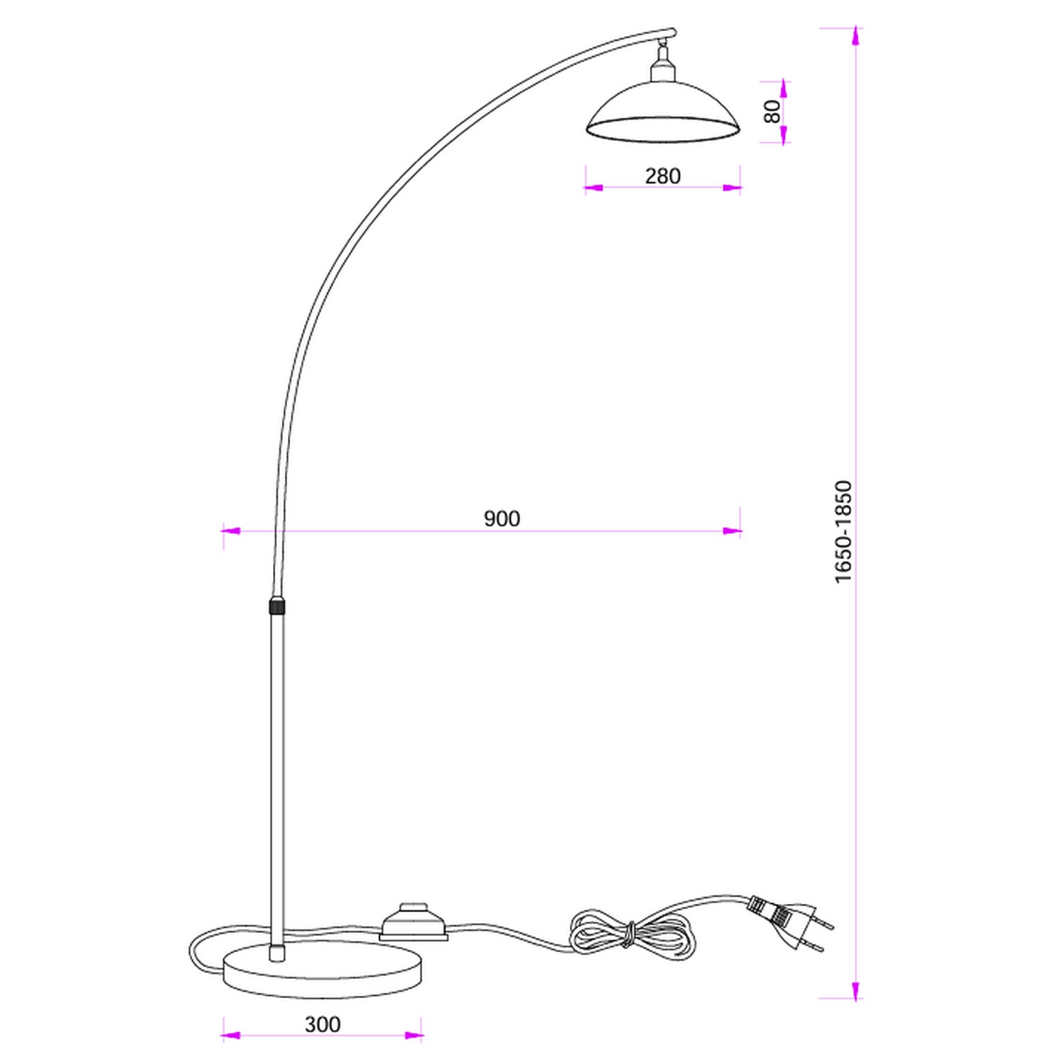 Podna lampa F7135-1F WH+SG-Cormel-FORMA Podna lampa F7135-1F WH+SG-Cormel-FORMA