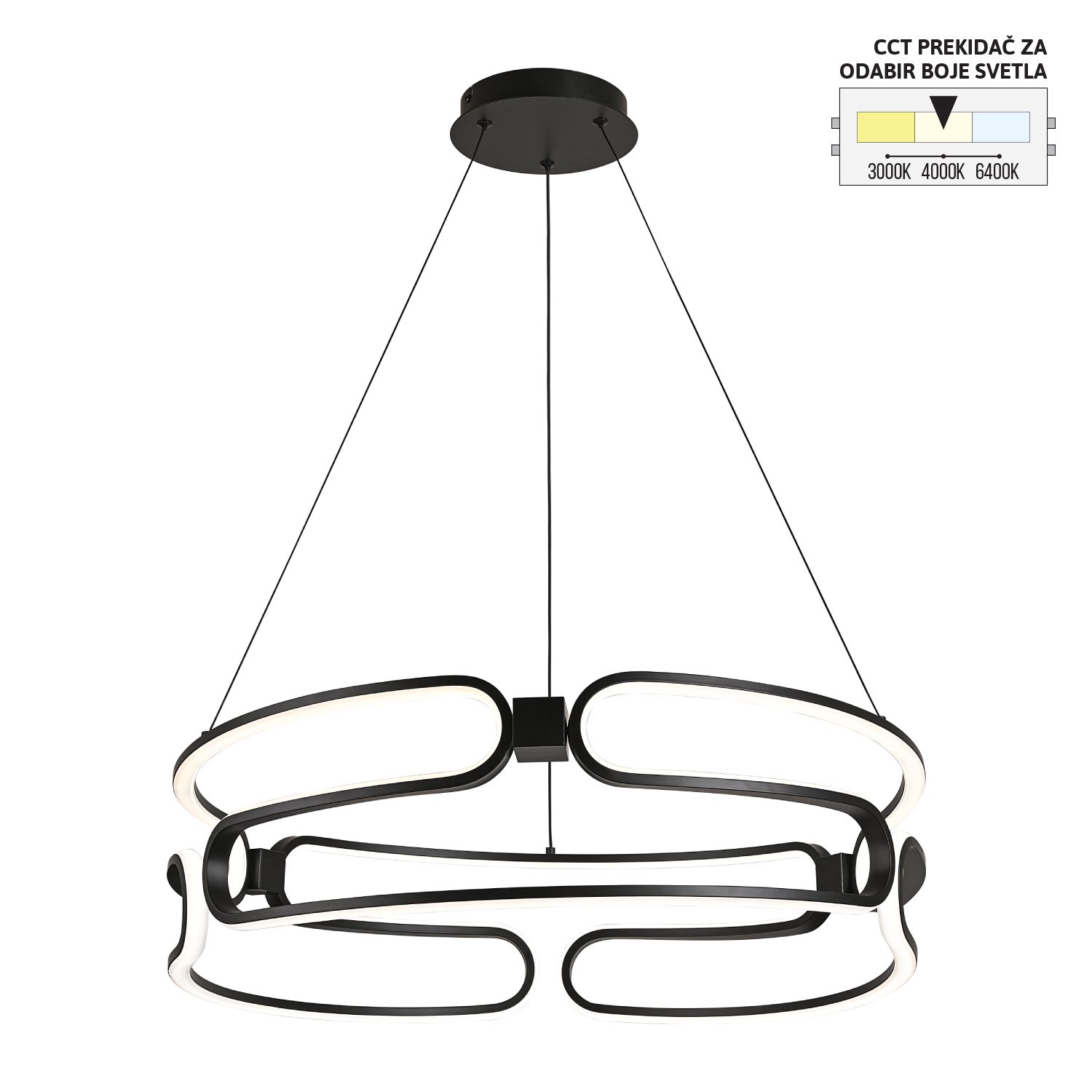 LED viseća lampa F2108-60V BK CCT-Cormel-FORMA LED viseća lampa F2108-60V BK CCT-Cormel-FORMA
