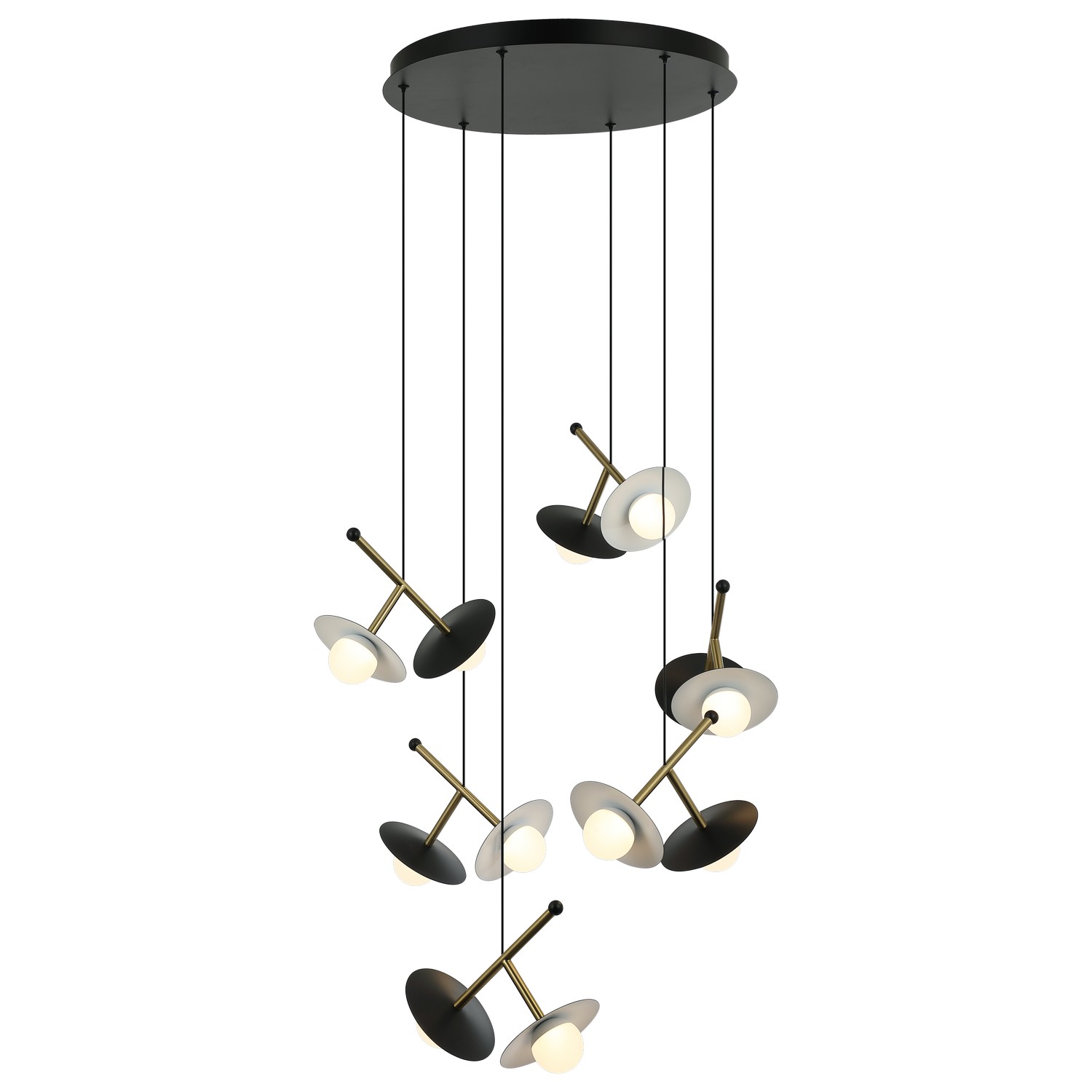 LED viseća lampa F2407-36V BK+SG-Cormel-FORMA